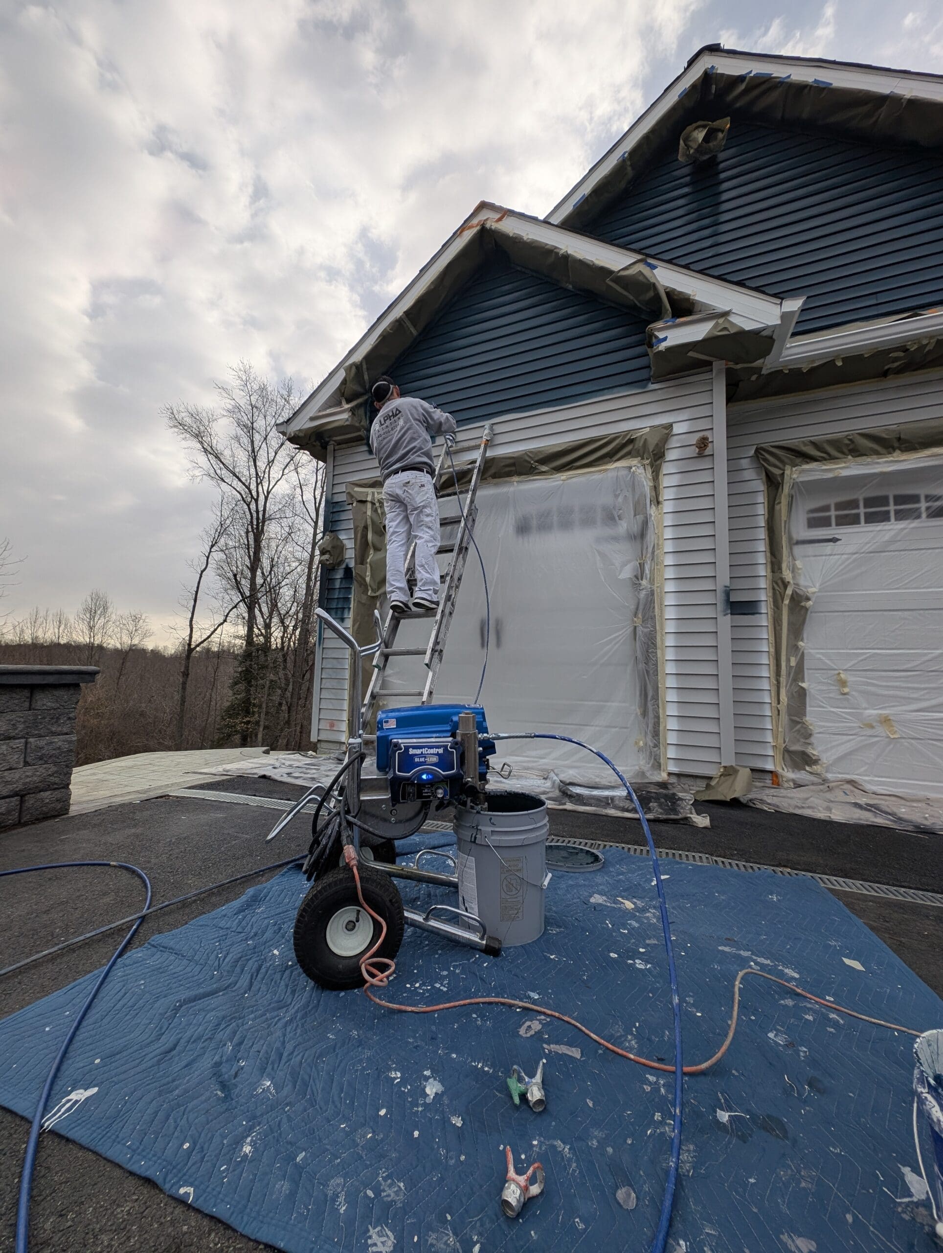 ideal temperature to paint exterior