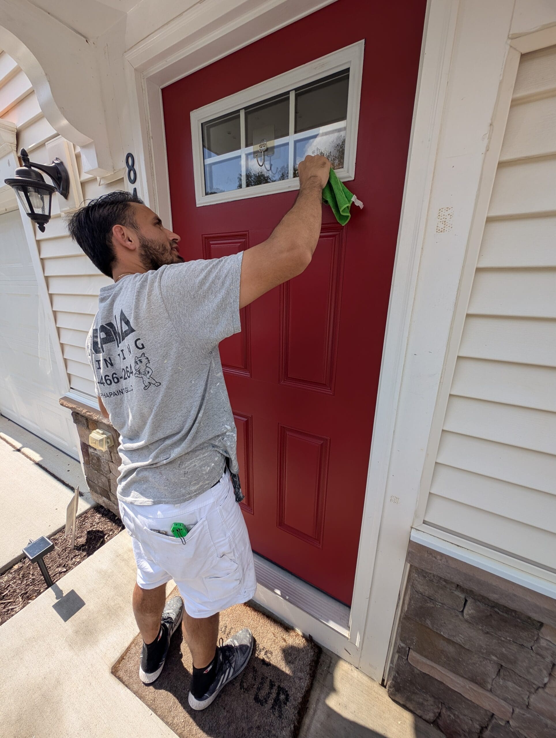 can you paint over stained wood